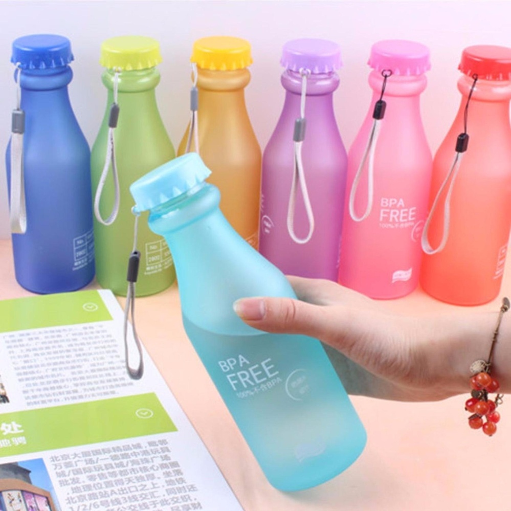 Botol Minum BPA Free 550 ml - Babamu - Biru Muda