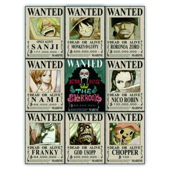 Bounty Poster One Piece SHP Edition 1 set - isi 9 pcs