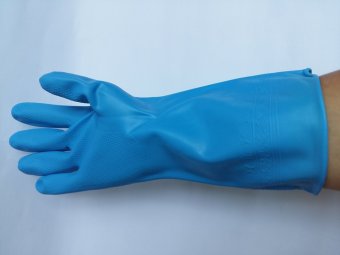 Comet Sarung Tangan PVC 30 Cm Unliner - Biru Juni 2018 - 5 Comet Sarung Tangan PVC 30 Cm Unliner - Biru - 5