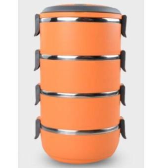 Dinemate Eco Lunch Box Stainless Steel Rantang 4 Susun - Biru - 3 .
