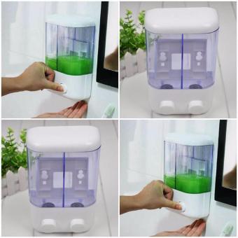 Dispenser Sabun 2 Tabung T02 Bisa Untuk Tempat Shampoo & SabunMandi Pebruari 2019 - 2 Dispenser Sabun 2 Tabung T02 Bisa Untuk Tempat Shampoo & SabunMandi - 2