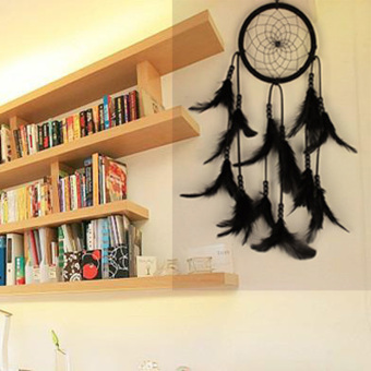 Dream Catcher Bersih Dengan Dekorasi Gantungan Bulu Hitam Mei 2019 - 4 Dream Catcher Bersih Dengan Dekorasi Gantungan Bulu Hitam - 4