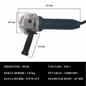 EELIC MEG-6100S Mesin Grinda 220 Volt 670 Watt Untuk Pemotong Besi Pemotong Kayu Juli 2018 - 3 EELIC MEG-6100S Mesin Grinda 220 Volt 670 Watt Untuk Pemotong Besi Pemotong Kayu - 3