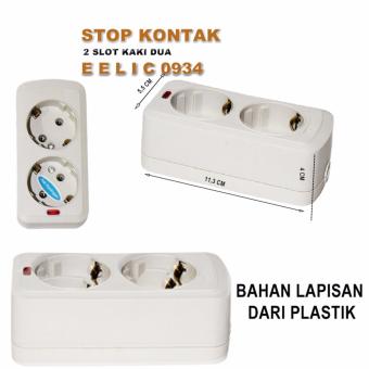 EELIC STK-0934 3 PCS Stop Kontak 2 Lubang Socket Untuk Steker 2Kaki Lampu Indikator Pebruari 2019 - 2 EELIC STK-0934 3 PCS Stop Kontak 2 Lubang Socket untuk Steker 2Kaki Lampu Indikator - 2