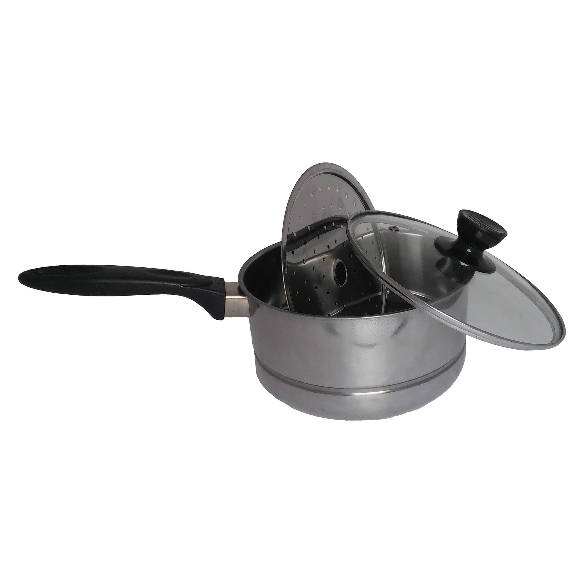 Gloryshop Sauce Pan With Steamer - 18 Cm