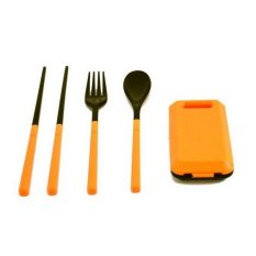 Travel Cuttlery Peralatan Makan 1 Set 3pcs Purple Set Fungsi Sendok Source · Cutlery Sendok Garpu Sumpit Set Travel BiruIDR12400 Rp 12 400
