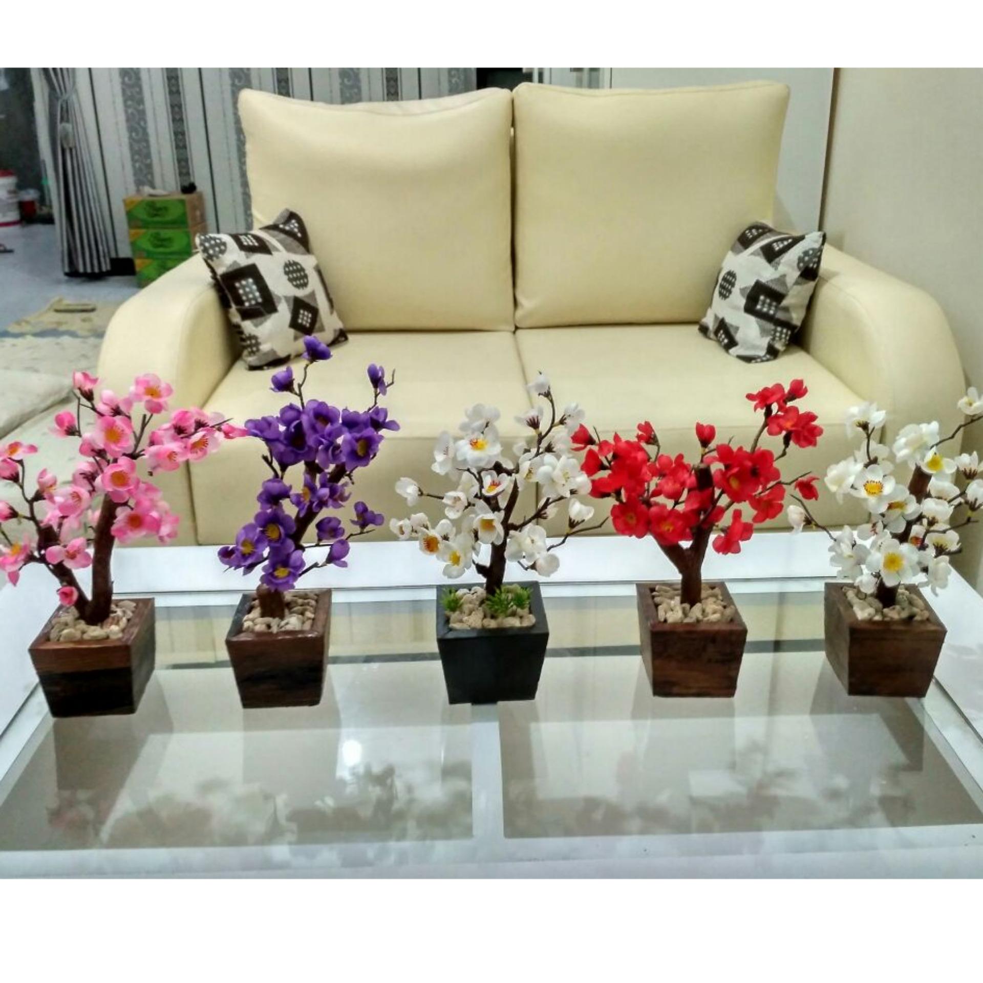 Hiasan Meja Ruang Tamu Bunga Sakura Mini Indonesia Hiasan Meja Ruang Tamu Bunga Sakura Mini Indonesia