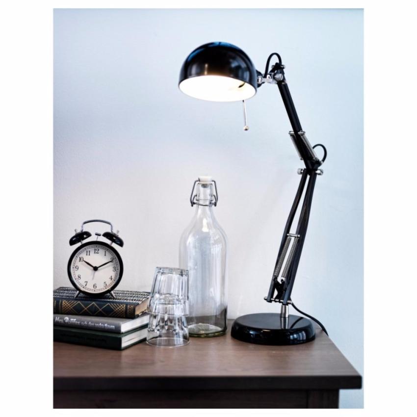 Ikea Dekad Jam Meja Alarm Waker Weker Clock Vintage Design - Hitam