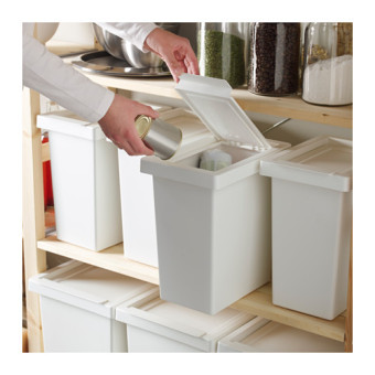 Ikea Filur Tempat Sampah Dengan Tutup - Putih Maret 2019 - 2 Ikea Filur Tempat Sampah Dengan Tutup - Putih - 2