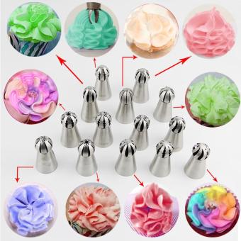 Hottest 1pc Bakeware Sphere Ball Shape Cream Stainless Steel Icing Piping Nozzles Pastry Tips Cupcake Buttercream