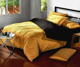 Jaxine Bed Cover Katun Prada Tanpa Sprei - Honey Black