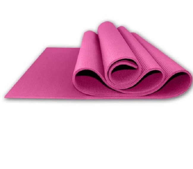 KN Thick PVC Non Slip Eco-Friendly Yoga Mat - 6 mm - Pink