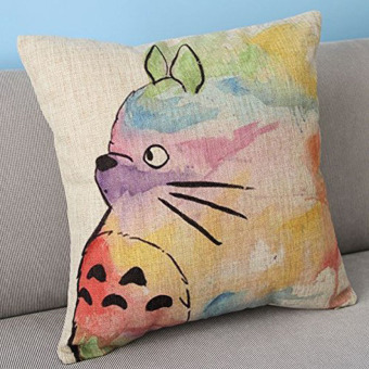 Linen Lempar Perahu Bulan Totoro Wadah Bantal Dekoratif Rumah Juni 2018 - 2 Linen Lempar Perahu Bulan Totoro wadah Bantal Dekoratif Rumah - 2