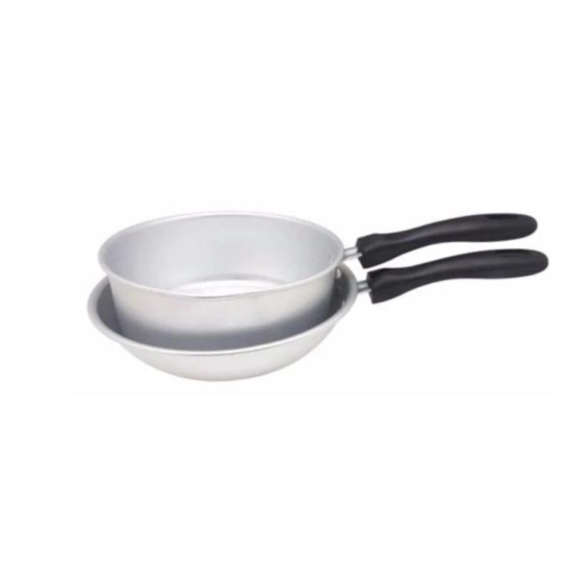 Maspion Nisuka Set Panci Susu 18cm + Frypan 23cm - Silver