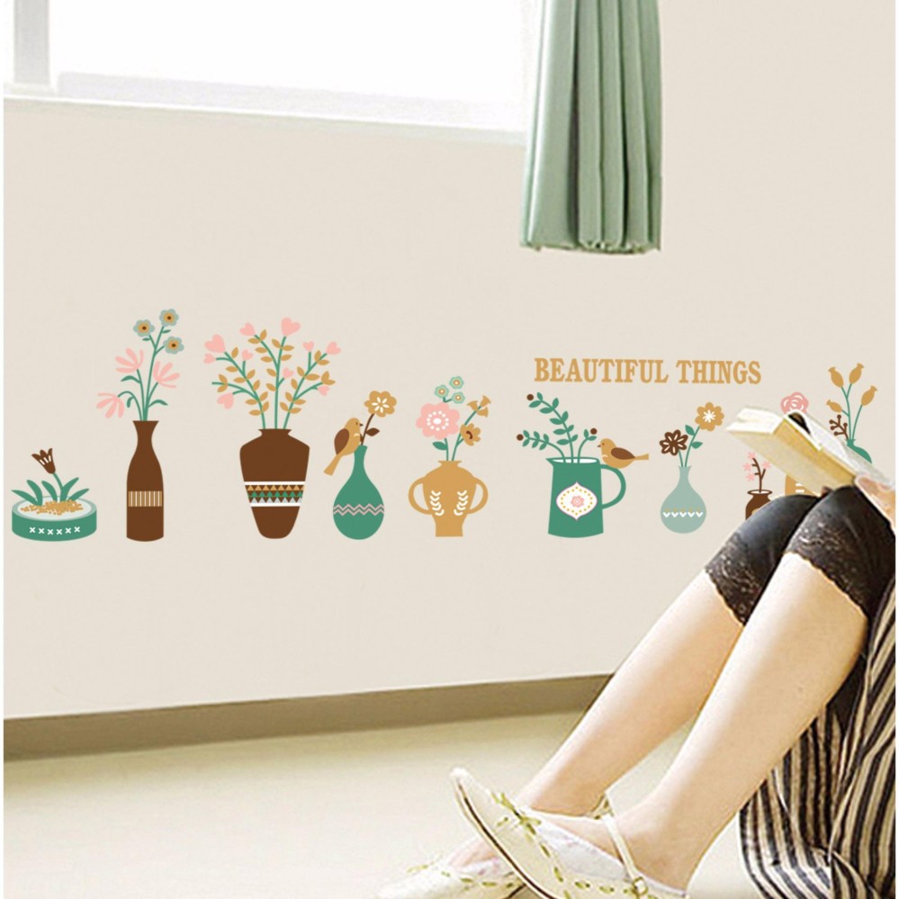 Mimosifolia Lucu Kartun Ocean Whale Bingkai Foto Kamar Anak Stiker Dinding PVC Stiker Wallpaper Mural Seni Barang Dekorasi Rumah Tangga Dewasa Children Wallpaper-Internasional