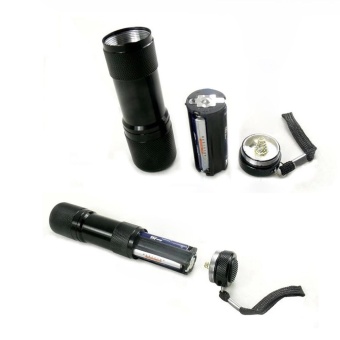 Mini Aluminum UV ULTRA VIOLET 9 LED FLASHLIGHT BLACKLIGHT TorchLight Lamp - Intl Desember 2018 - 3 Mini Aluminum UV ULTRA VIOLET 9 LED FLASHLIGHT BLACKLIGHT TorchLight Lamp - intl - 3
