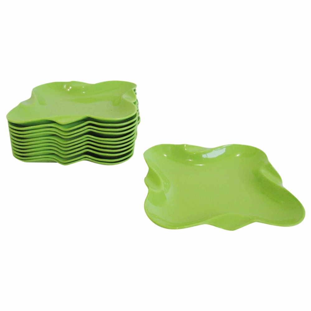 Mitra Loka - Piring Kue Plastik Anti Pecah Set 12Pieces