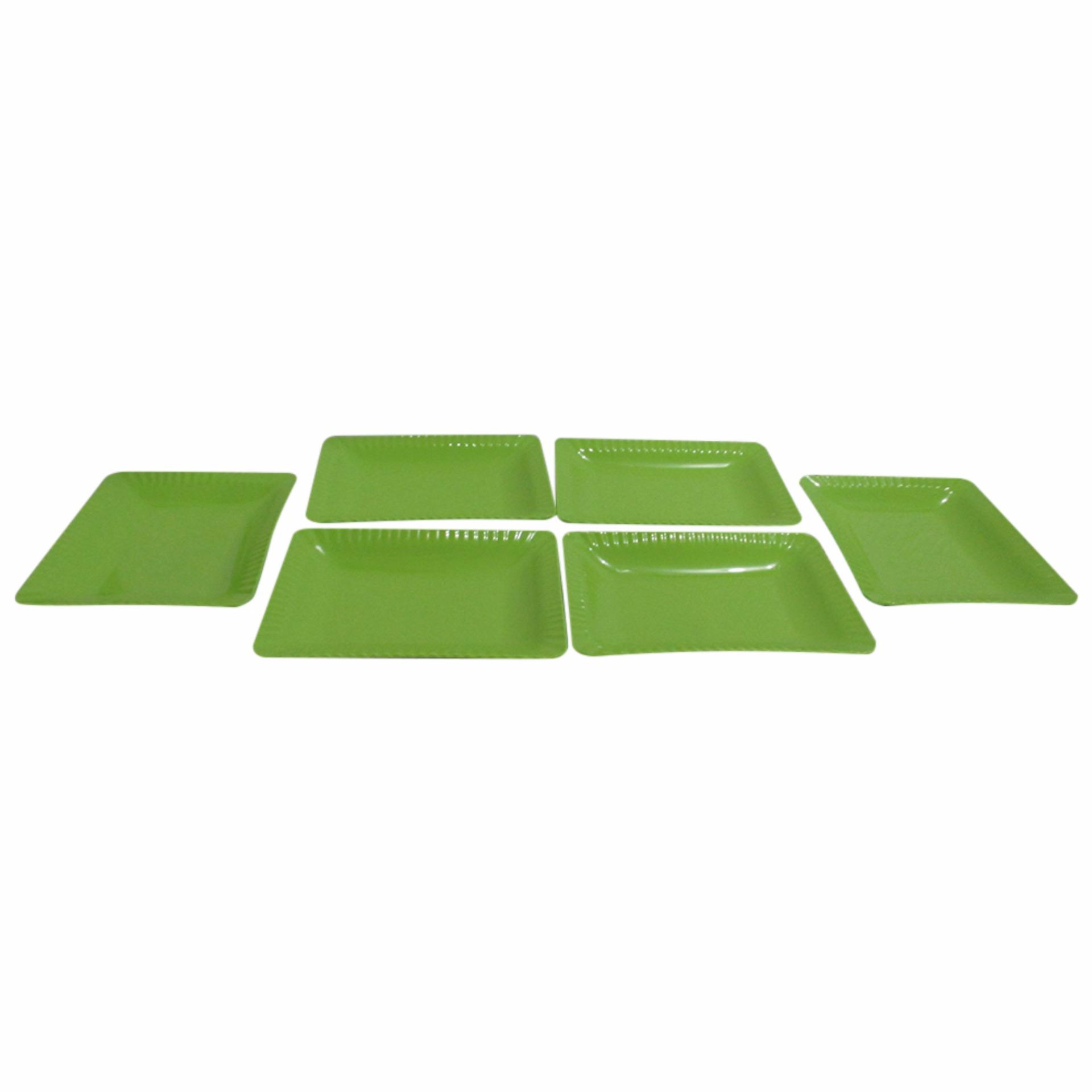 Mitra Loka - Piring Kue Segi Set 6Pieces