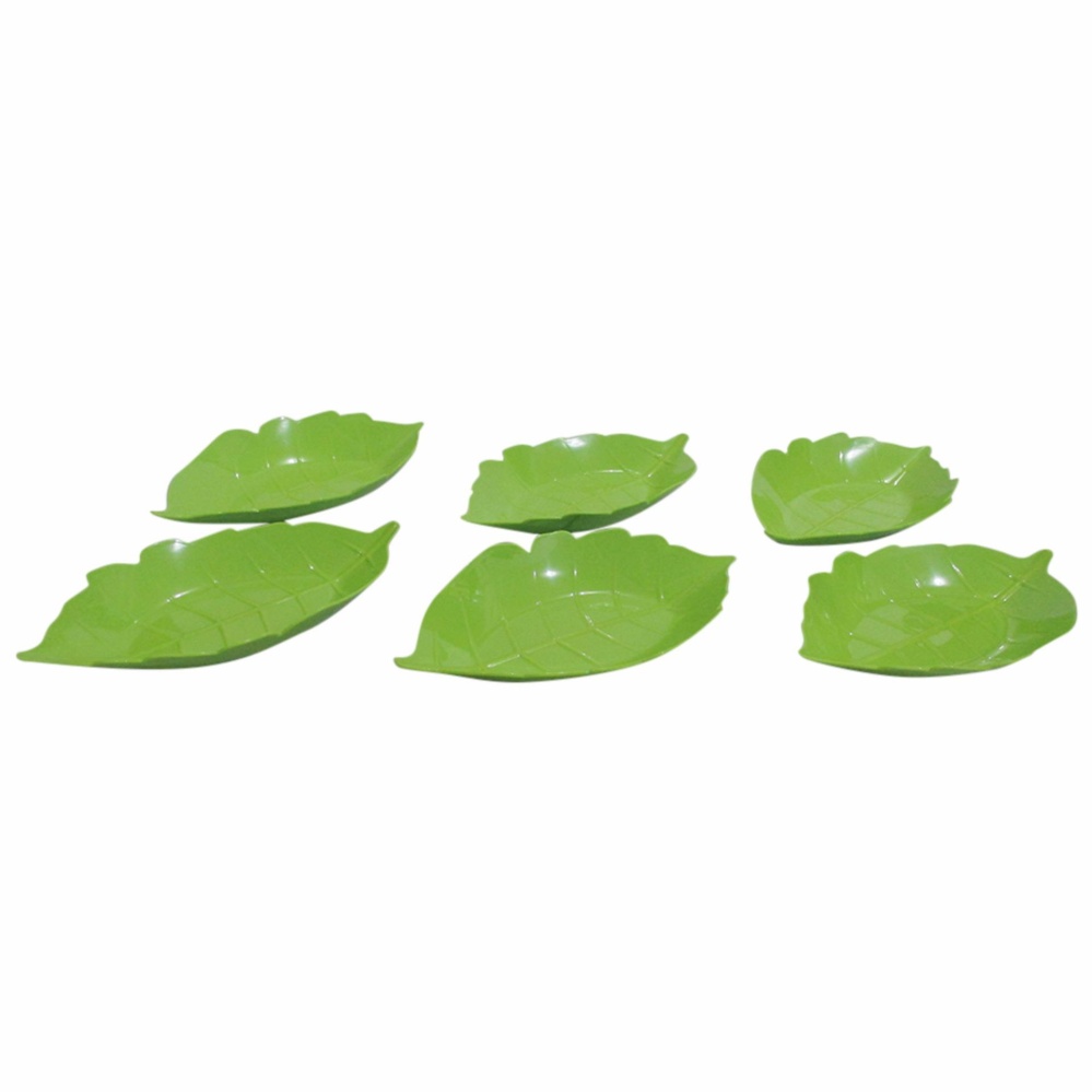 Mitra Loka Piring Plastik Daun Kecil \