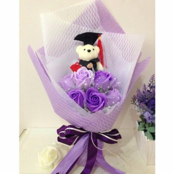 Onemarkets Buket Bunga Wisuda / Kado Wisuda / Boneka 