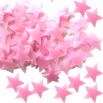 PAlight 100 buah bercahaya  bersinar Bintang  wall stiker  