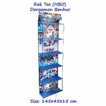 RAK TAS Gantung DORAEMON Biru Hanging Bag Organizer (HBO) FULL SLEETING Berkualitas
