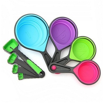 Silicone Measuring Cups Set Spoon Kitchen Tool Collapsible BakingCook Multi 1.25ml - Intl Maret 2019 - 3 Silicone Measuring Cups Set Spoon Kitchen Tool Collapsible BakingCook Multi 1.25ml - intl - 3