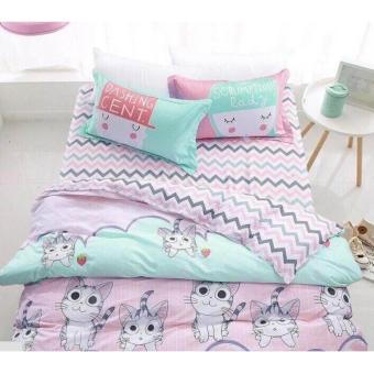 jual sprei katun catra motif kucing zig zag uk 120x200x20 jual sprei katun catra motif kucing zig zag uk 120x200x20