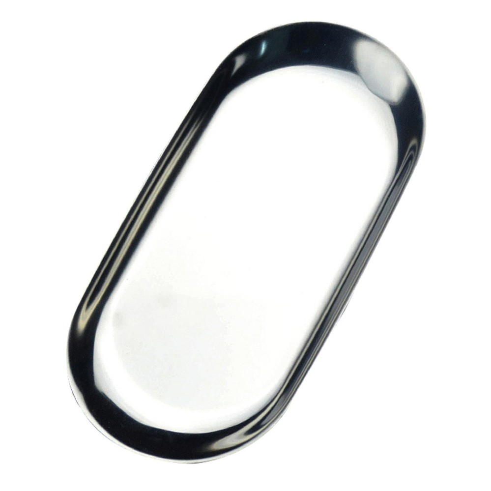 Stainless Steel Round Serving Plate, Buah Penyimpanan Makanan Dish Salad Snack Bread Dessert Melayani Plate