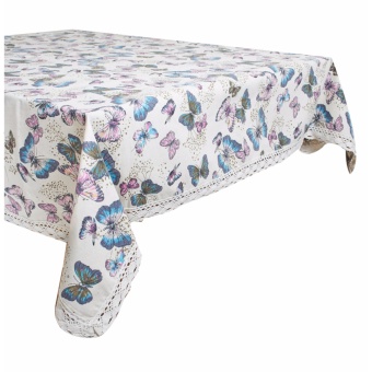 Tren-D-home Taplak Meja Makan / Table Cloth Kanvas Linen 150 cm x