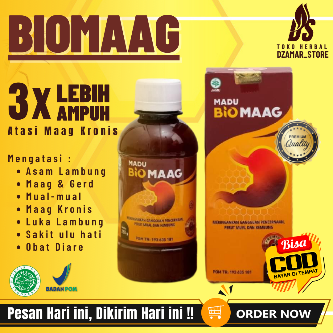 Jual Madu Biomaag 100 Asli 3x Lebih Ampuh Atasi Asam Lambung Di Seller Kahfi Herbal Store 2978