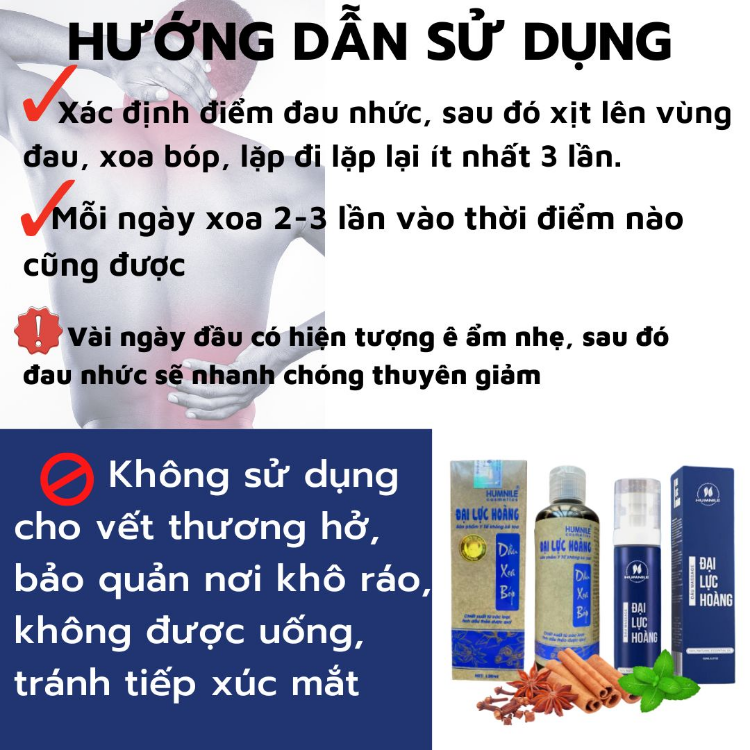 Dầu xoa bóp Đại Lực Hoàng 150ml và 120ml- dầu chùa linh phong- tự xoa tại nhà - Kiến Lửa