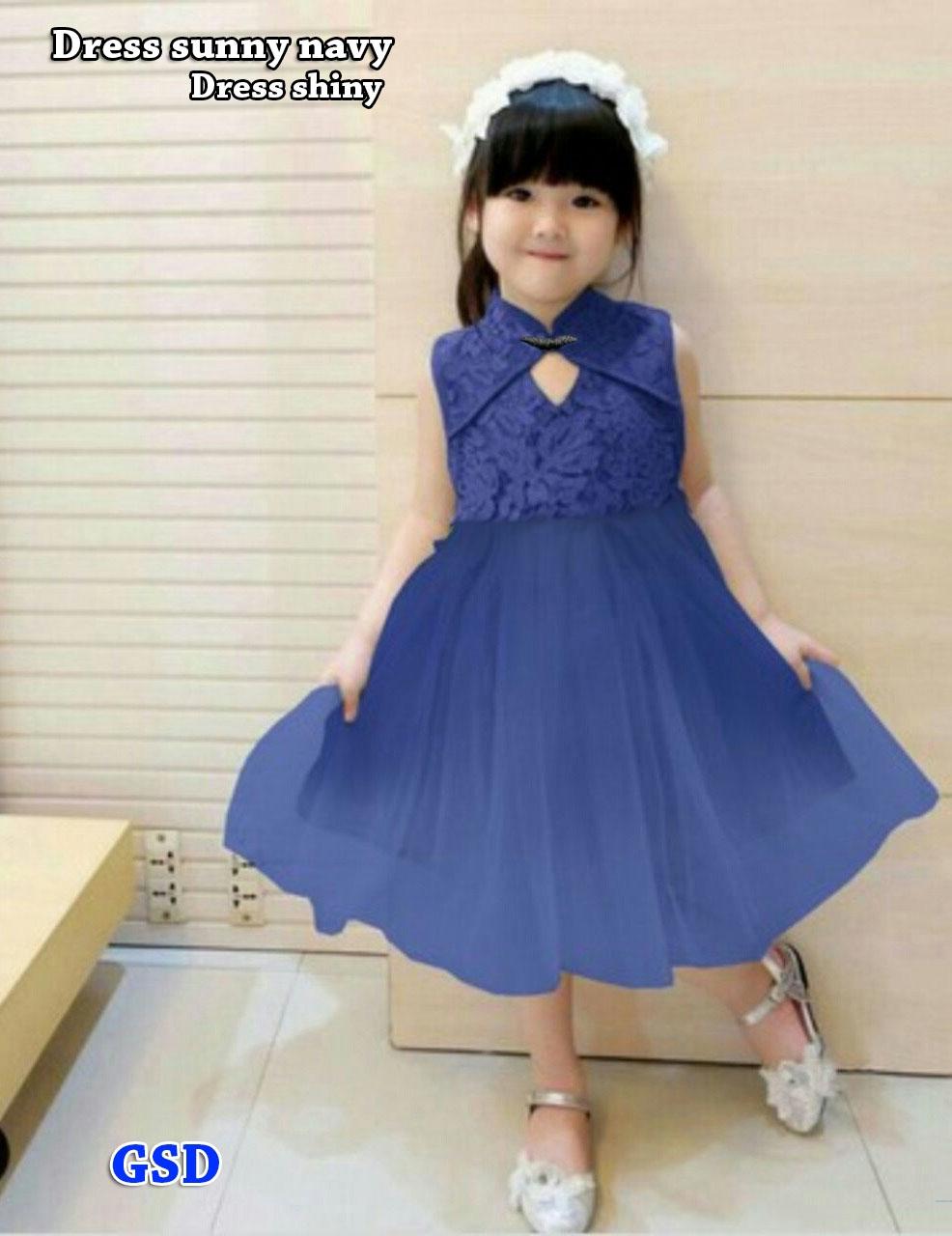 Dress Anak Perempuan Baju Pesta Anak 3 5thn Dress Anak Bahan Brukat Pakaian Anak Cewe Dress Sunny