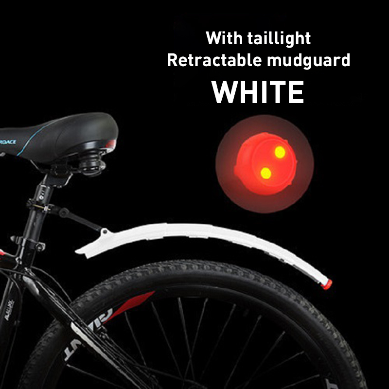 OutSkyบนขายใหม่Telescopicพับกันชนจักรยานชุดไฟท้ายMTB Mudguardอุปกรณ์แต่งจักรยานFenderสำหรับจักรยานเสือหมอบยางกันโคลน