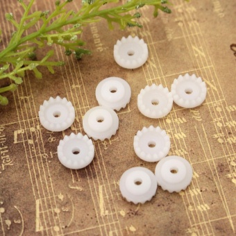 Gambar 10pcs x Plastic Worm Plastic Gear Aperture 2mm Size 6*6mm DIY Model accessories   intl