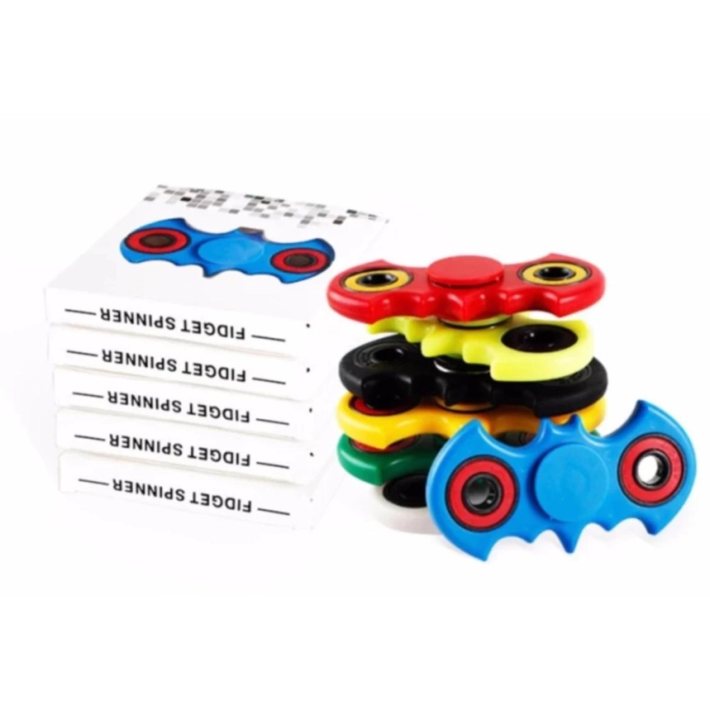 Tri Spinner Edc Source AIUEO Fidget Spinner Bat man Hand Toys Mainan EDC Ceramic Ball Focus