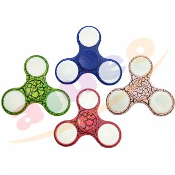 Gambar AIUEO Fidget Spinner LED Spider Hand Toys Tri Spinner Led Ball Focus Games Motif Spider   Random Colour