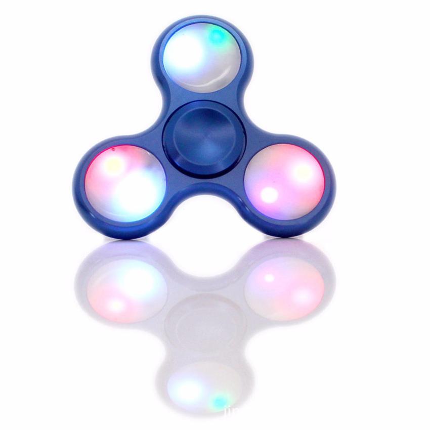 Fidget Spinner Batman Led Hand Toys Mainan Edc Ceramic Ball Focus Games Bartman Led Hitam -