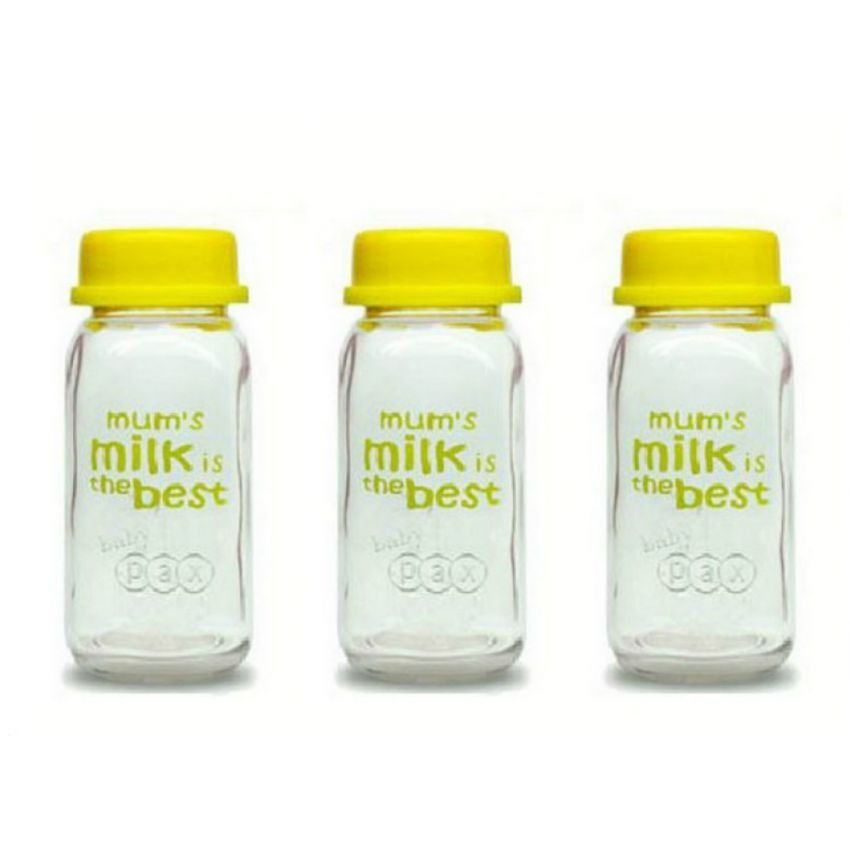 Moi & Moi Source Baby Pax Breastmilk Glass Bottle 150ml 3 Pcs Lazada .
