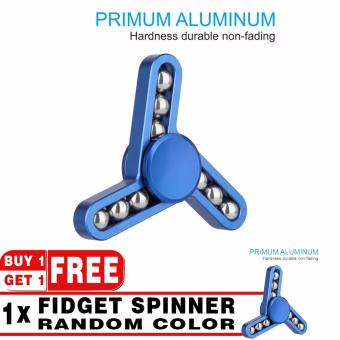 Gambar BUY 1 GET 1 | Great Premium Fidget Spinner Hands Tri Sides Fidget 9 Ball Limited Edition   Blue + Fidget Spinner Hands 9 Ball Random Color