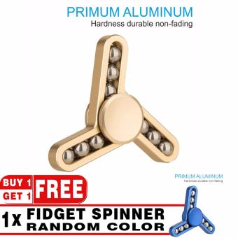 Gambar BUY 1 GET 1 | Great Premium Fidget Spinner Hands Tri Sides Fidget 9 Ball Limited Edition   Gold + Fidget Spinner Hands 9 Ball Random Color