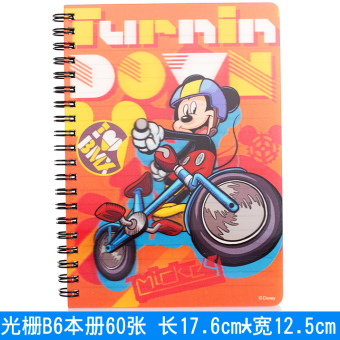 Gambar Disney B6 putri Mickey seri tiga dimensi notebook notepad