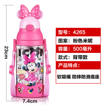 Gambar Disney bayi musim panas botol air mahasiswa jerami cangkir