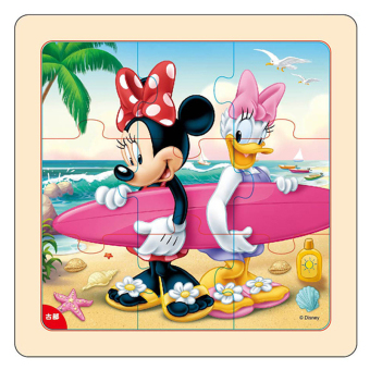 Gambar Disney Jigsaw kayu dengan kotak jigsaw puzzle