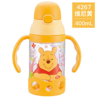 Gambar Disney kartun sabuk menangani ganda cangkir anak suction cup