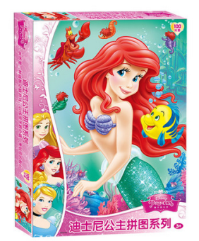 Gambar Disney Princess lembar Mickey anak anak kertas puzzle teka teki