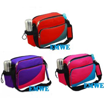 EMWE Baby Bag Mini Tas Slempang Perlengkapan Makan Botol Susu Bayi Tas Selempang Tempat Makan Bekal Anak Lunch Baby Box Bag 2in1 - RED Pebruari 2019 - 5 EMWE Baby Bag Mini tas slempang perlengkapan makan botol susu bayi Tas selempang Tempat Makan Bekal Anak Lunch Baby Box Bag 2in1 - RED - 5