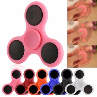 Gambar Fidget Spinner LED I Love You Motif Karaktrer Led Hand Toys Tri Spinner Led Focus Games   Pink