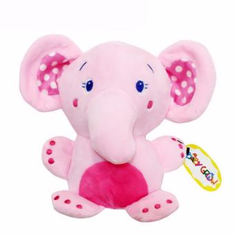 Gambar Freeshop Rattle Boneka Tarik Musical Elephant S202   Pink