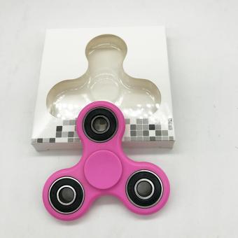 Gambar Great Premium Fidget Spinner Hands 3 Side Black Circle   Pink